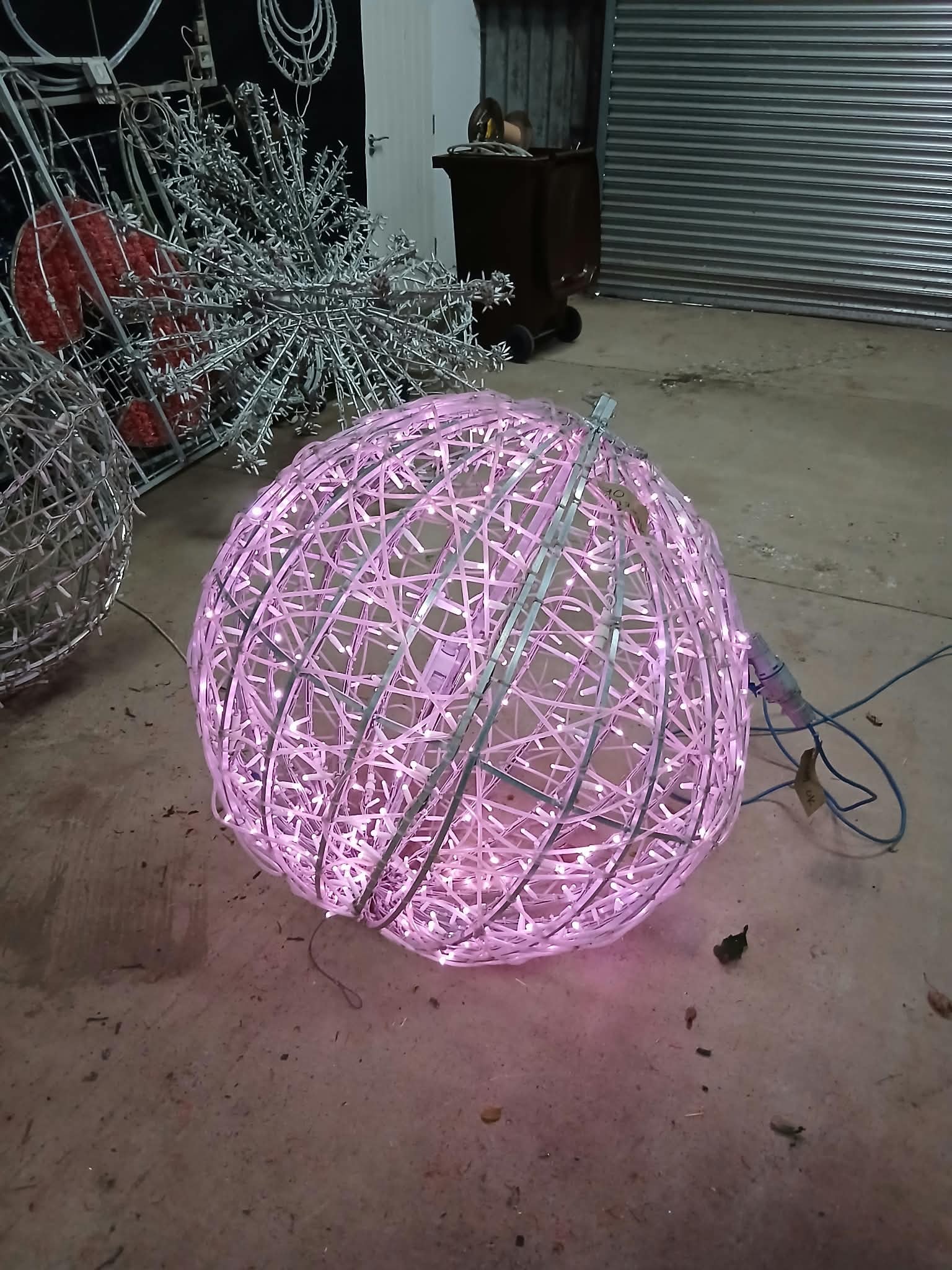 Glowing Christmas lights